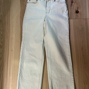 Toad&Co Women's Off-White Straight Leg Jeans